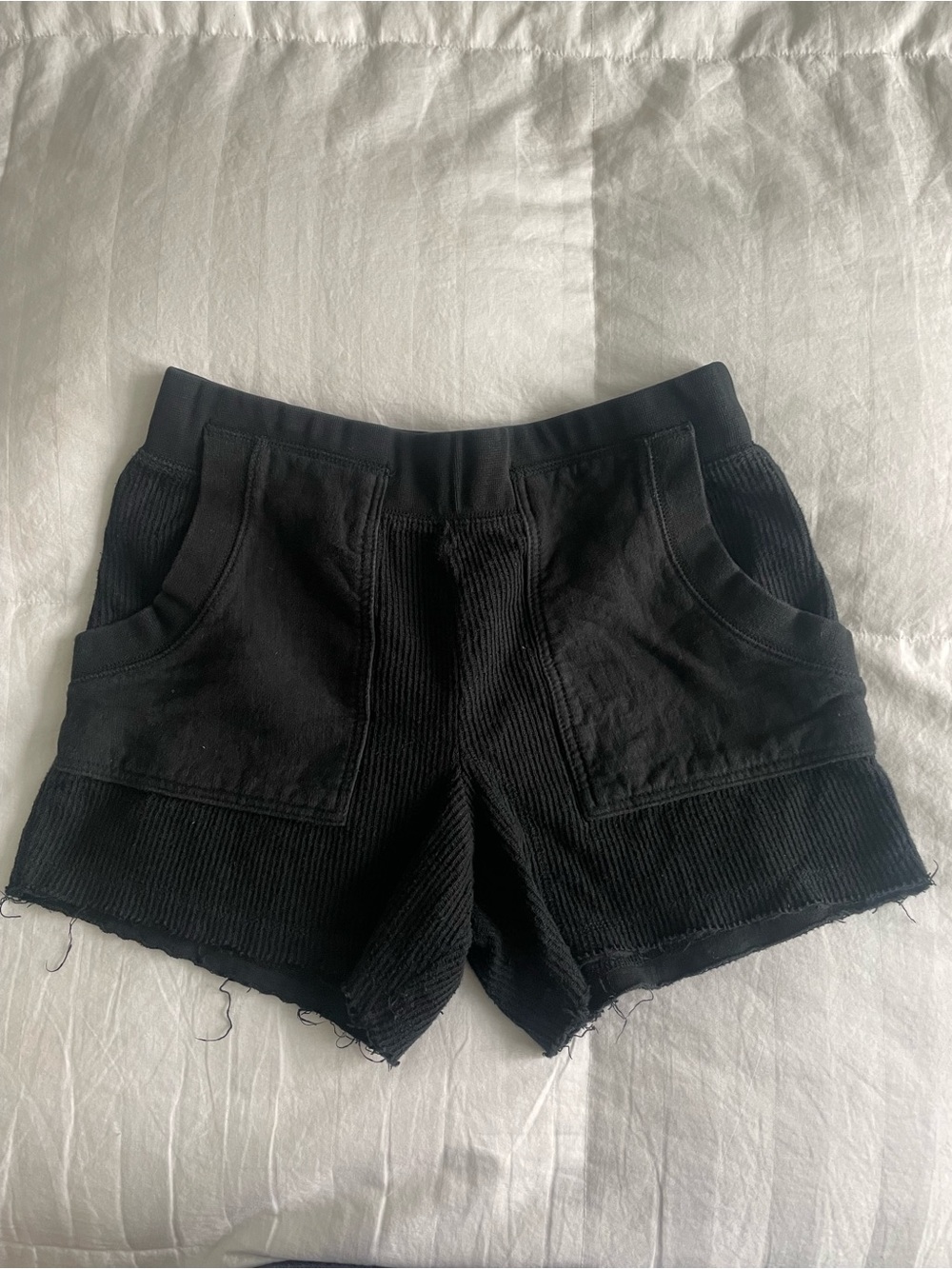 Alexander Wang Black Ribbed Shorts
